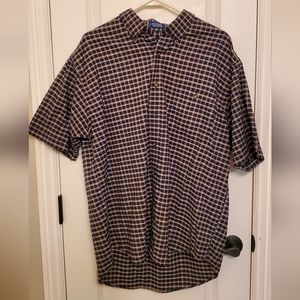 Mens plaid button down shirt